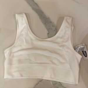 Old Navy. White bra. Net. Stretch. Brand new